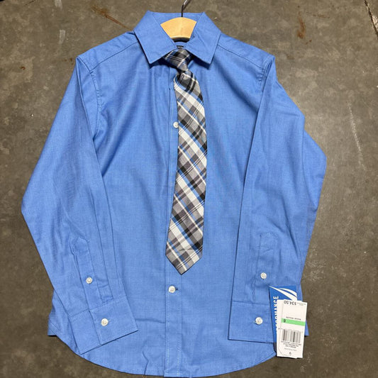 NWT Nautica LS Button Up w/ Tie - 8