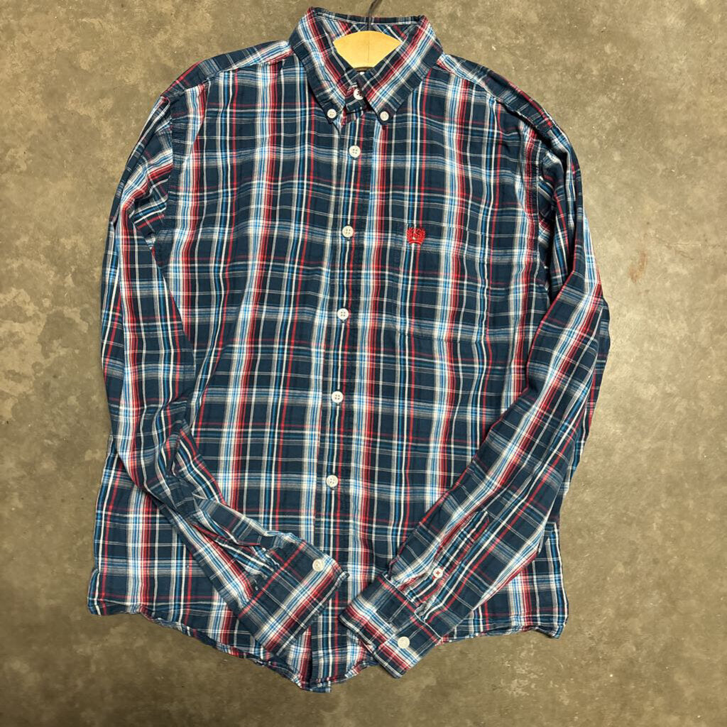 Cinch Plaid LS Button Up - 14