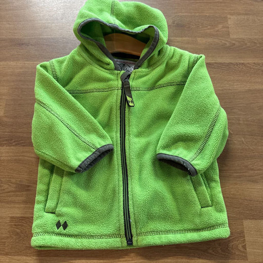 Double Diamond Fleece Hoodie Jacket - 12/18m