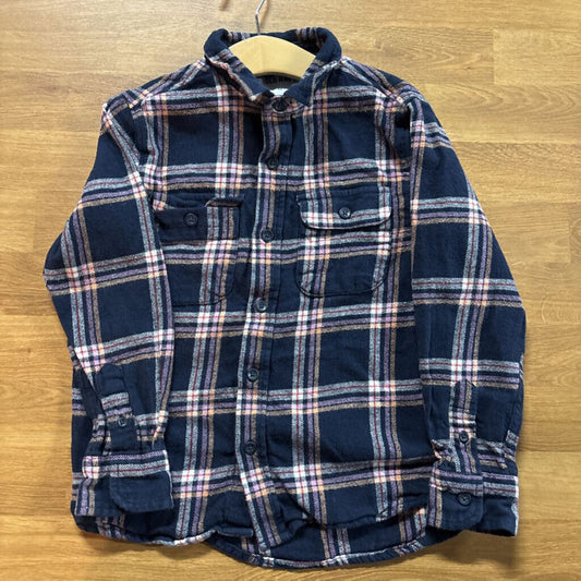 Old Navy Plaid Flannel LS Button Up - 6/7