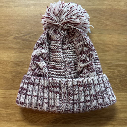 Purple Bobble Knit Hat