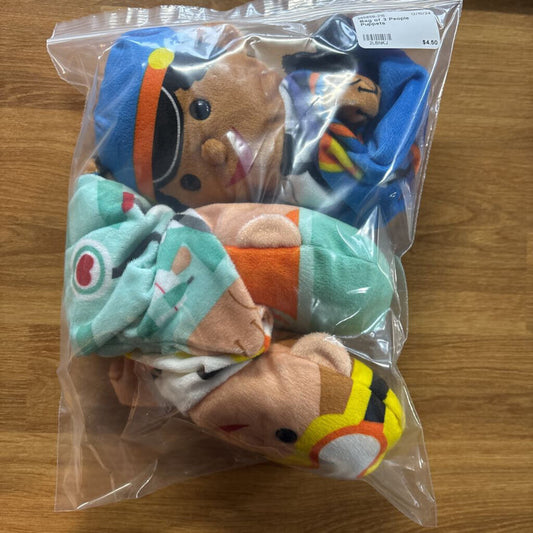 Bag of 3 People Puppets