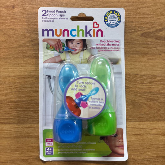 NEW Munchkin 2 Food Pouch Spoon Tips