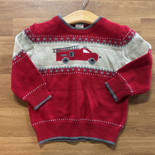 Gymboree Fire Truck Sweater - 18/24m