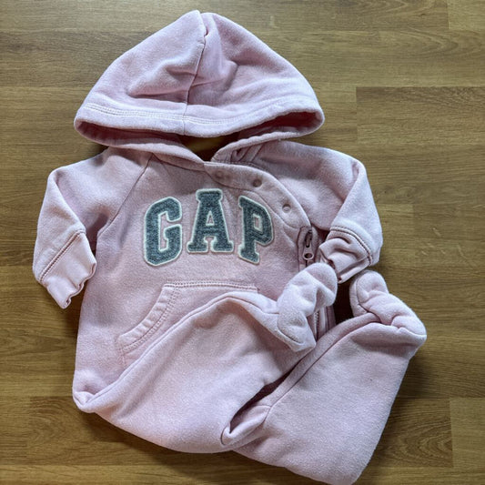 Baby Gap Hoodie Coverall - 0/3m