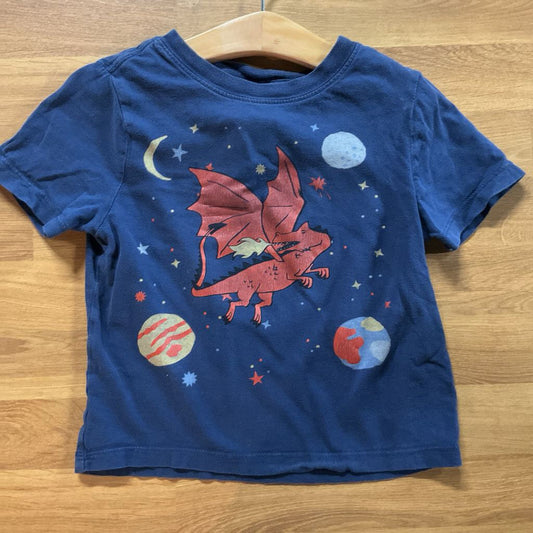 Hanna Andersson Dragon SS Tee (wear) - 3T