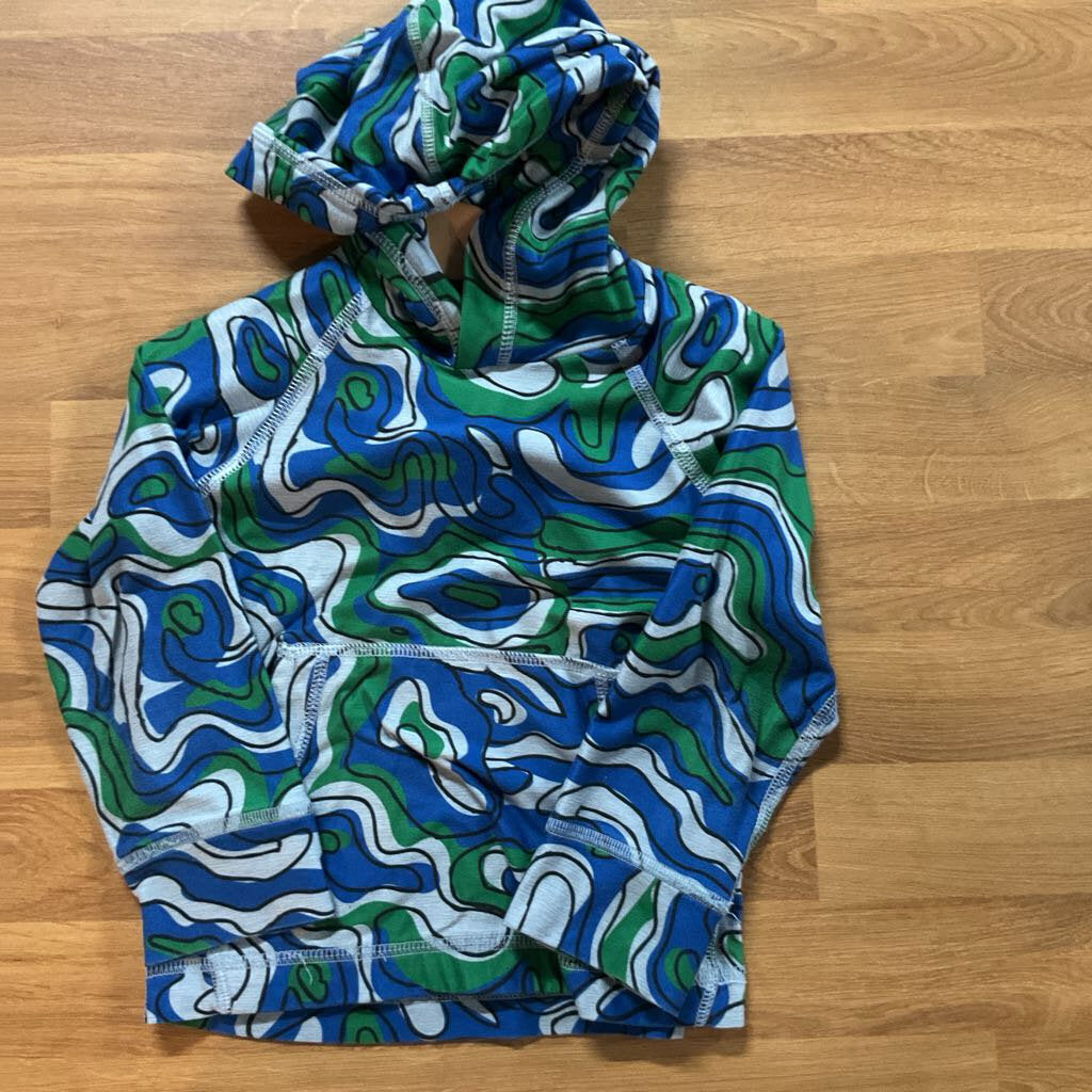 Hanna Andersson Swirl LS Hoodie Tee - 2T