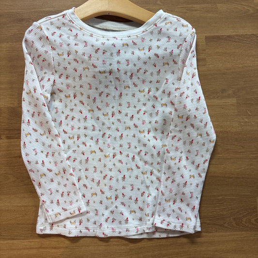 Old Navy Floral Thermal LS Tee - 5T