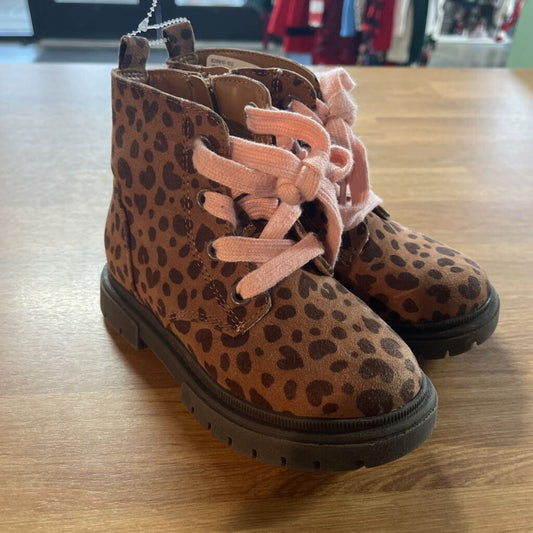 Cat & Jack Leopard Boots - 10