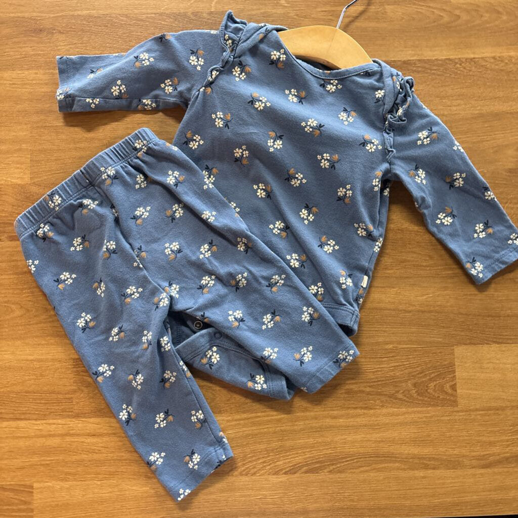 Baby Gap Floral Two Pc Set - 3/6m