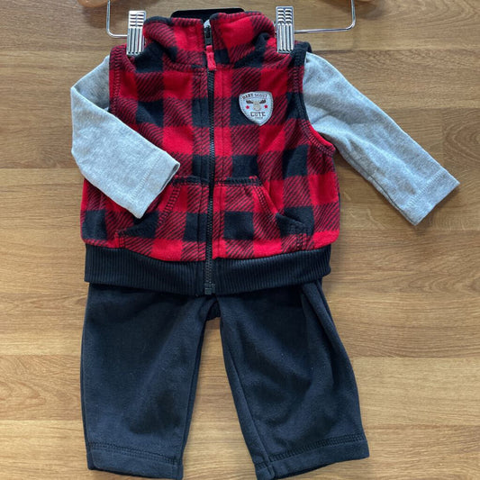 NWT Carter's Three Pc Vest Set - 3m