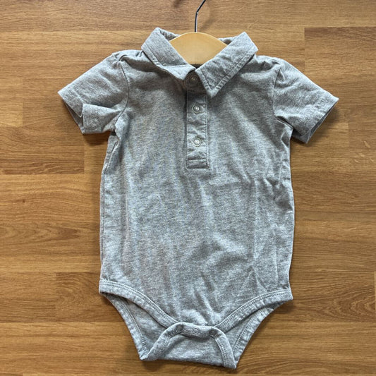 Primary SS Polo Onesie - 9/12m