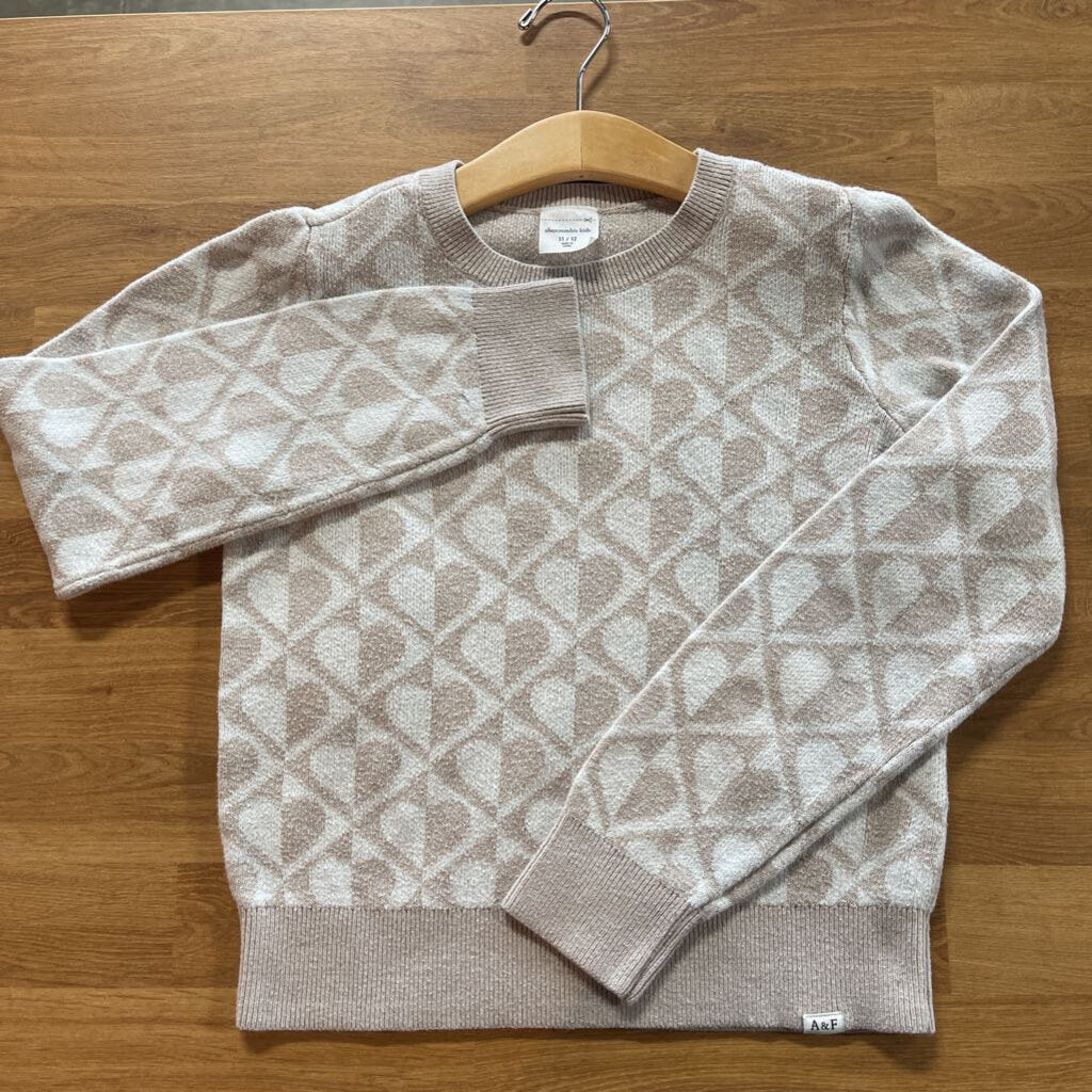 Abercrombie Kids Heart Sweater (wear) - 11/12