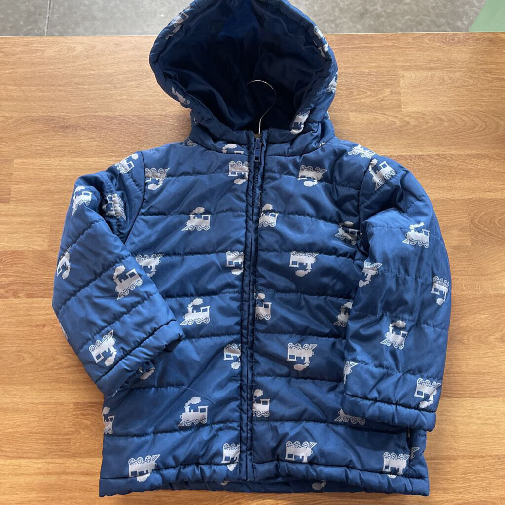 Gymboree Train Light Puffer Jacket 2-3T