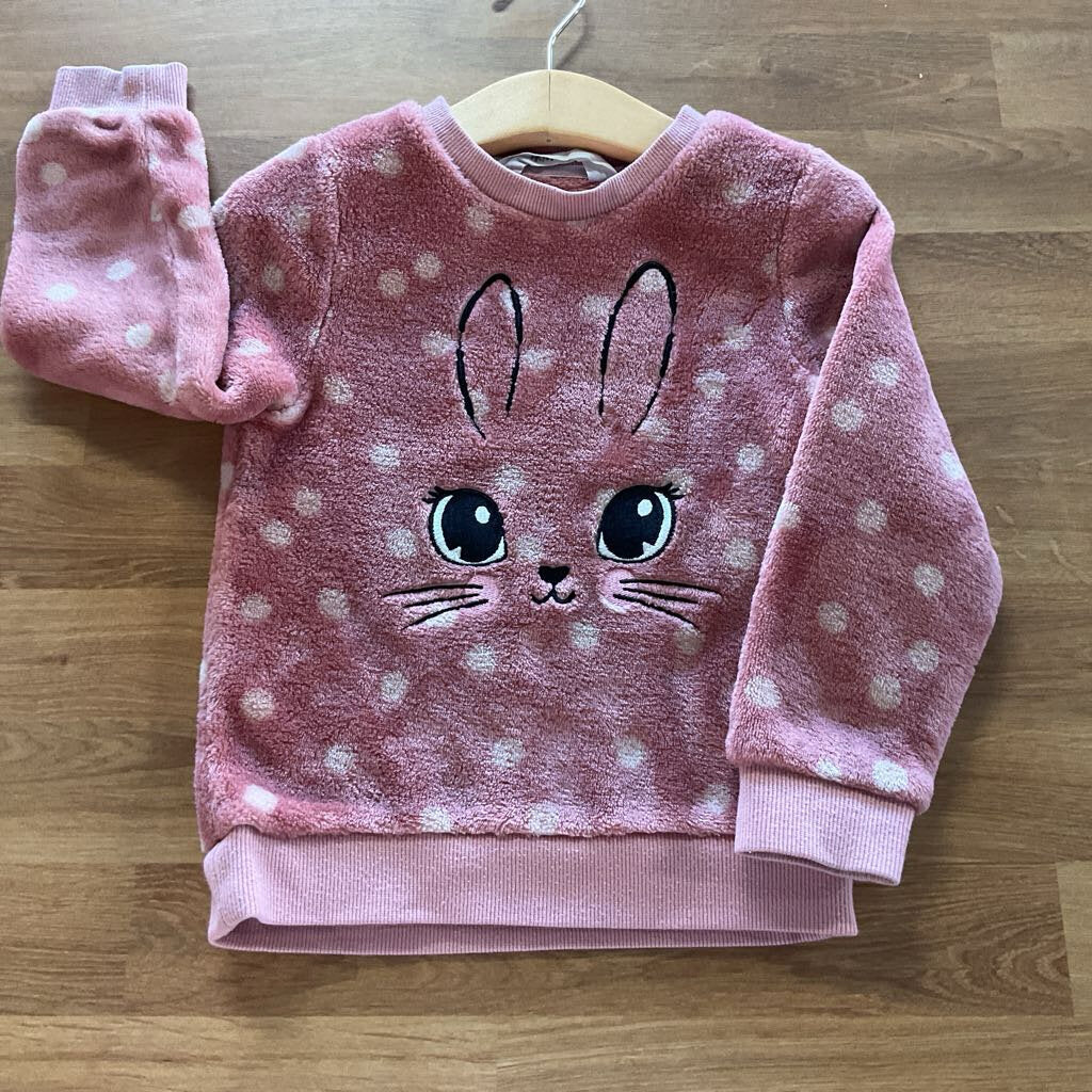 H&M Cat Plush Crewneck 3-4T (marks on wrist)