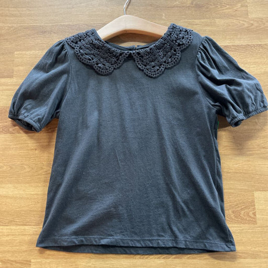 H&M Eyelet Collar SS Top 6x-7