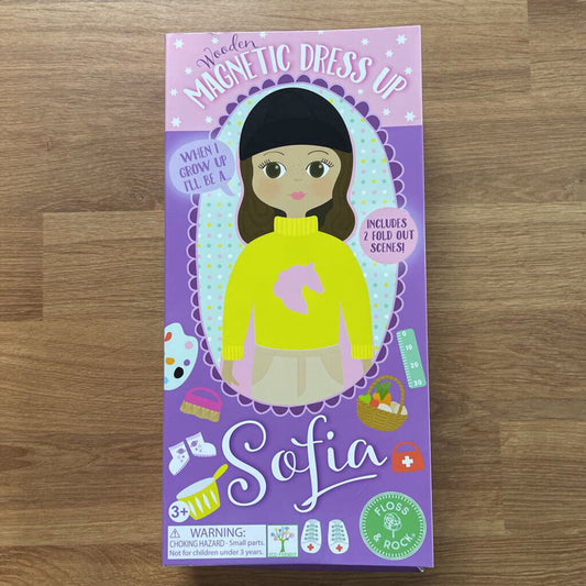 Like New* Sofia Wooden Magnetic Dress Up