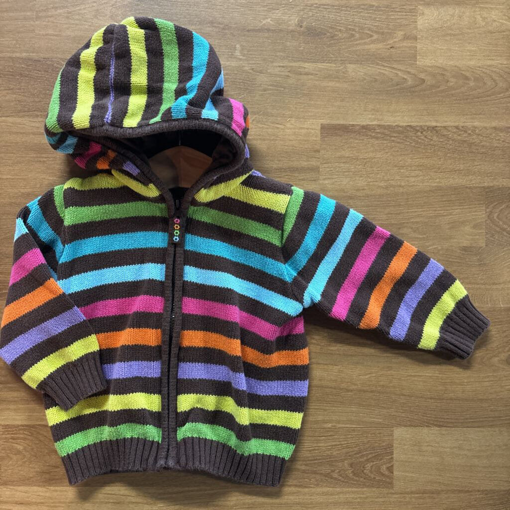 Carter's Stripped Zip Cardigan 12M