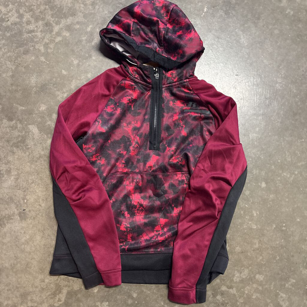 Russell Net Pattern 1/2 Zip Hoodie 14-16