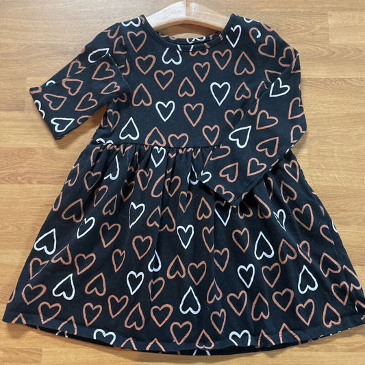 Cat & Jack Heart LS Dress - 5T