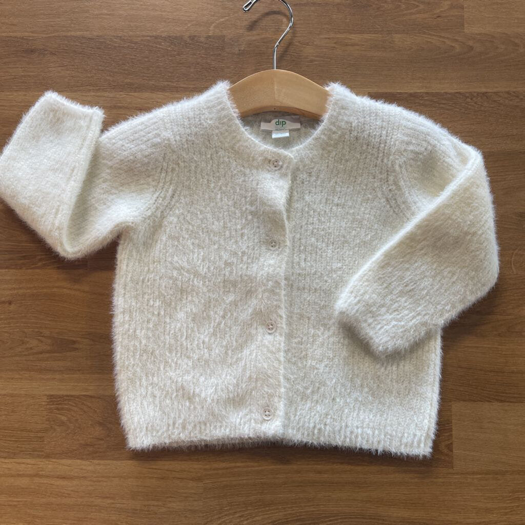 Dip Fuzzy Cardigan - 12/18m