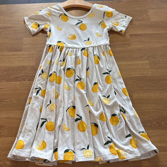 Kyte Baby Bamboo Lemon SS Dress 5T