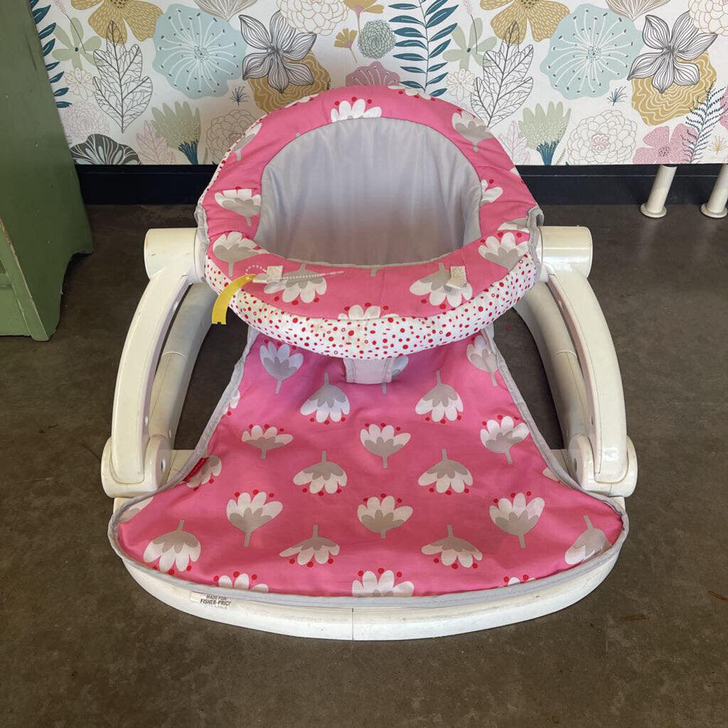 Fisher Price Sit Me Up Seat (wear) - Pink Floral