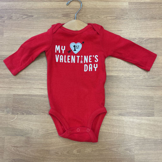 Carter's Valentine's LS Onesie - 3m
