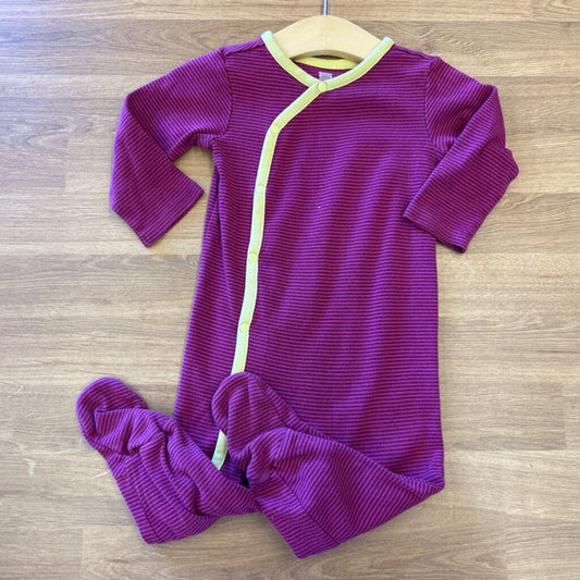 Tea Stripe Snap Sleeper - 6/12m