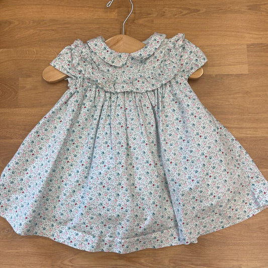 Janie & Jack Flower SS Dress 6-12m