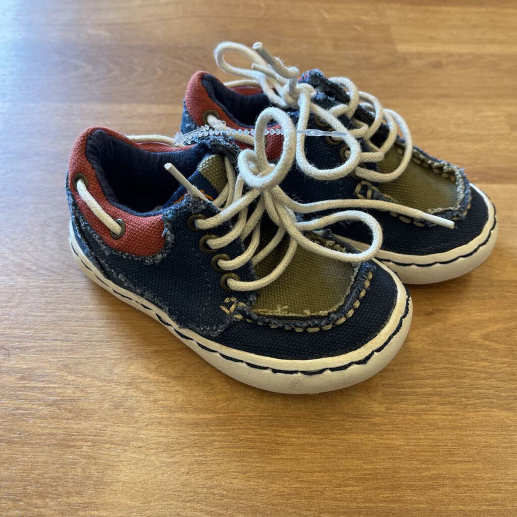 Osh Kosh Blue/Green Boat Shoes - 5