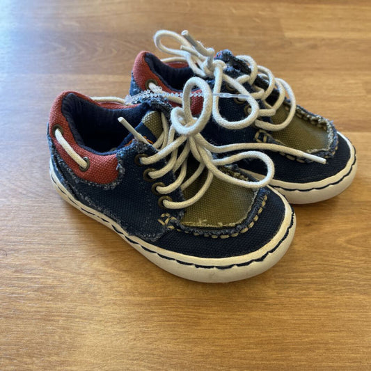 Osh Kosh Blue/Green Boat Shoes - 5