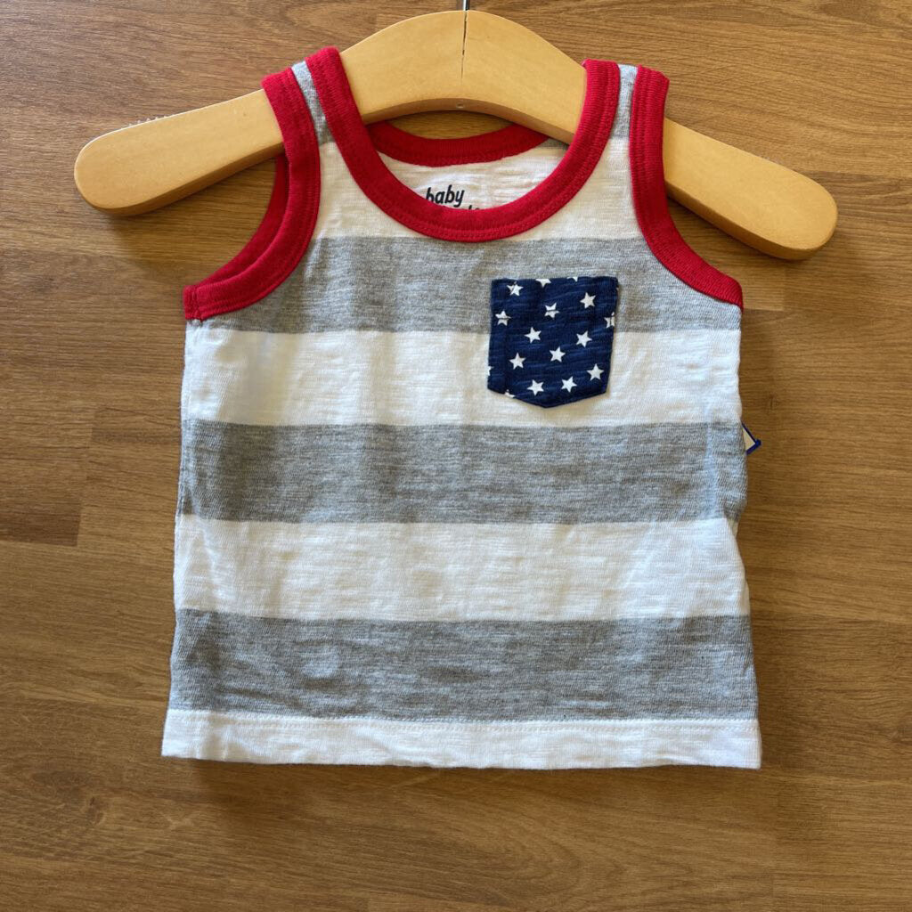 Osh Kosh Stripe Pocket Tank - 0/3m