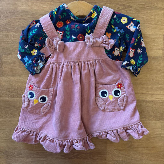 Good Lad Owl Jumper w/ LS Tee - 9m