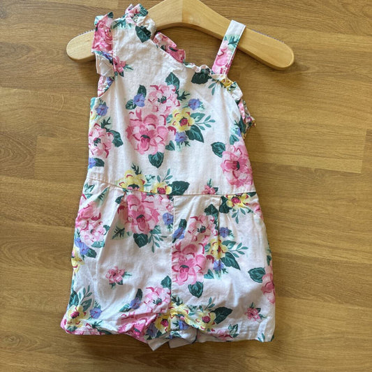 Janie & Jack Floral Tank Romper - 12/18m