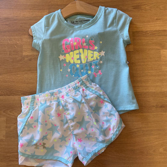 Under Armour Girls Never SS 2Pc Set 18M