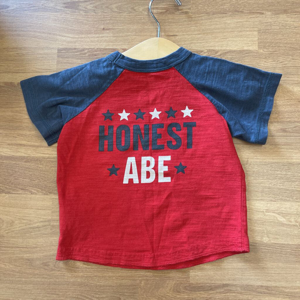 Peek Honest Abe Ss Tee 12-18m
