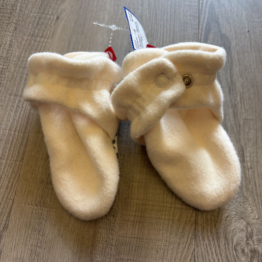 Zutano Fleece Booties - Cream 12m