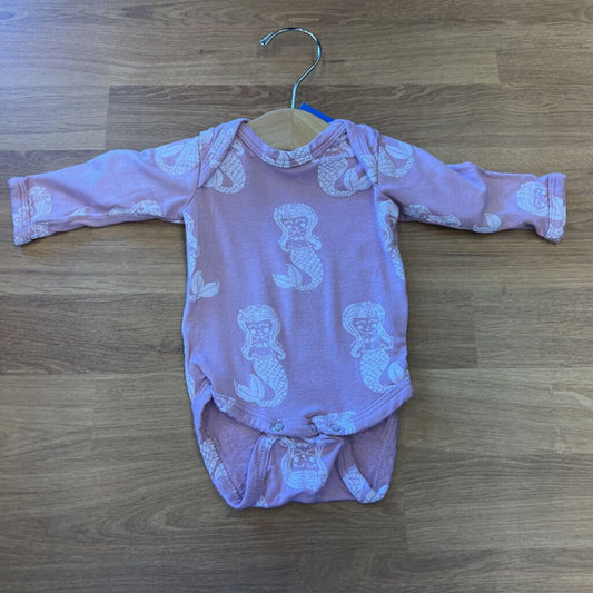 Spearmint Love Bamboo Mermaid LS Onesie - NB