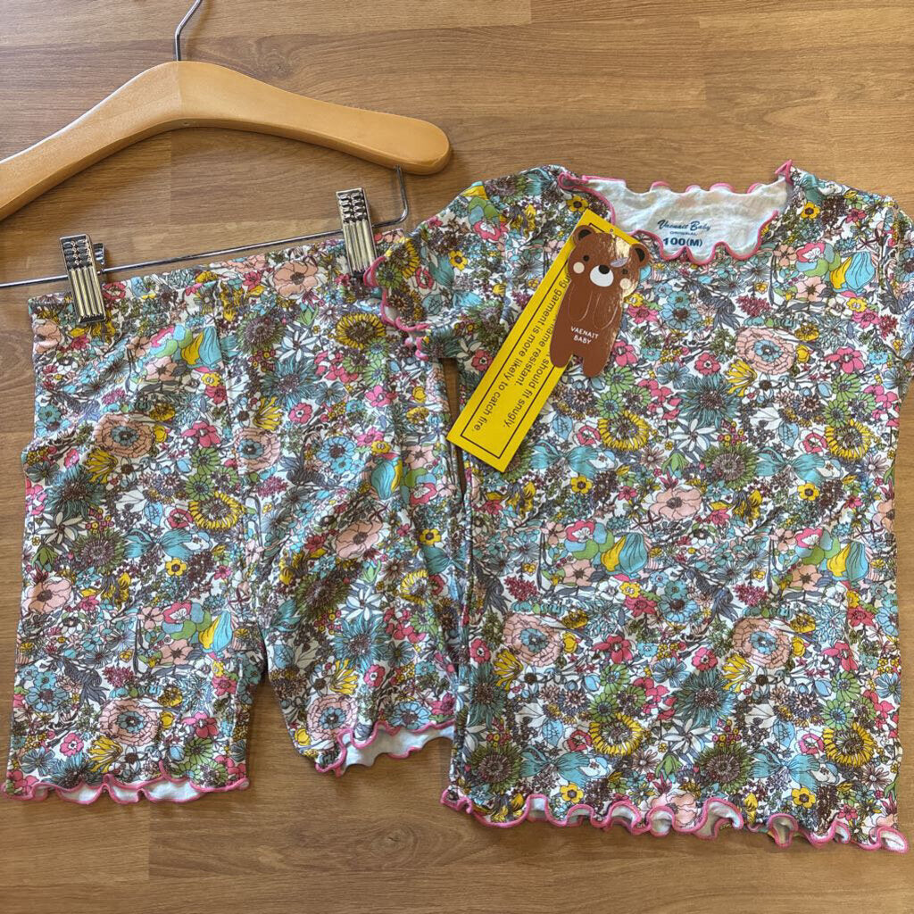NEW Vanenit Floral Viscose Short Pjs - 3T