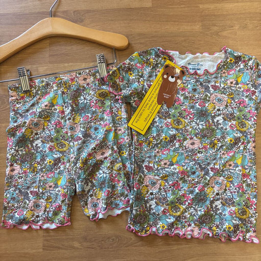 NEW Vanenit Floral Viscose Short Pjs - 3T