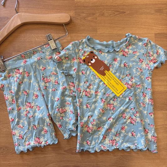 NEW Vanenit Mint Floral Viscose Short Pjs - 2T