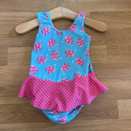 iPlay Fish One PC Swimsuit w/Diaper 18m