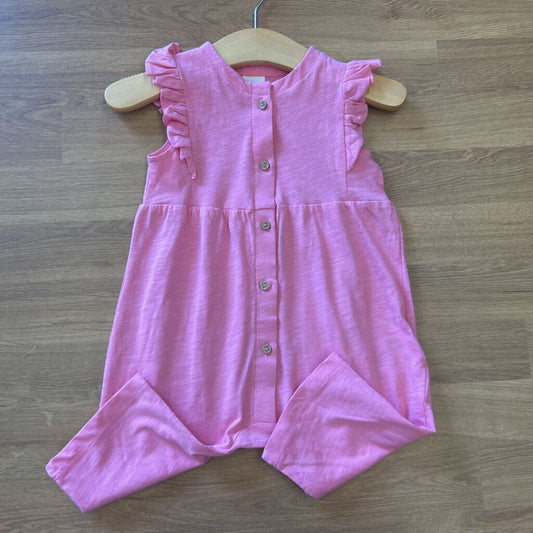 H&M Button SS Romper - 6m