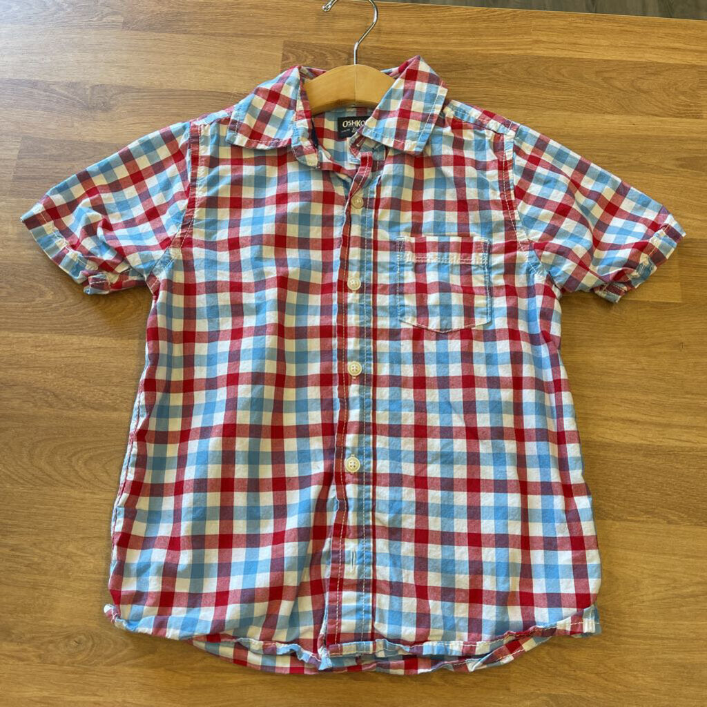 Osh Kosh Check SS Button Up - 7