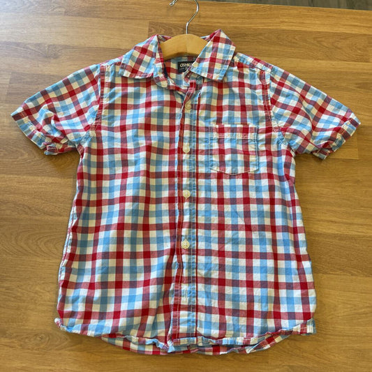 Osh Kosh Check SS Button Up - 7