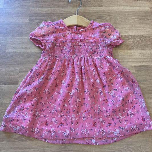 Baby Gap Floral SS Dress - 12/18m
