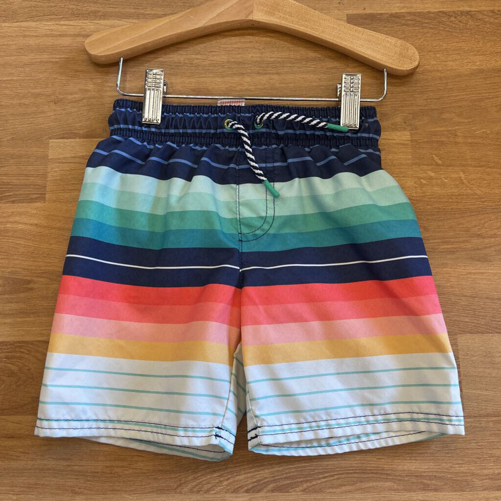 Cat & Jack Stripe Swim Shorts - 4T