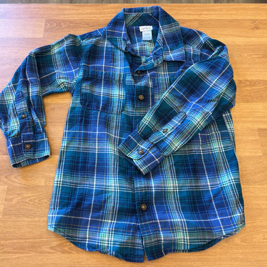 Carter's Plaid LS Button Up - 7