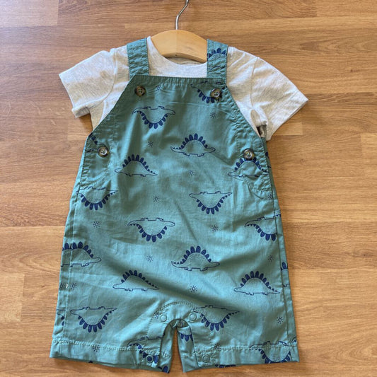 NWT Carter's Dino Short Overall Set - 9m